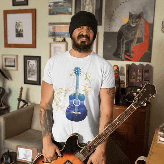 Acoustic Guitar T-Shirt - T-Shirt - JumpingDots