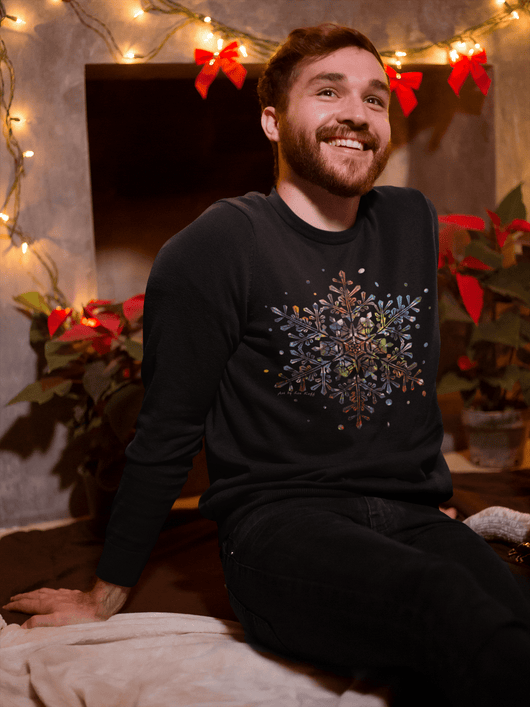 Winter Snowflake Unisex Sweatshirt - Sweatshirt - JumpingDots