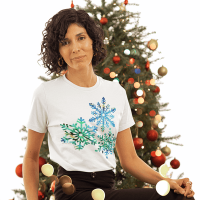 Winter Snowflakes T-Shirt - T-Shirt - JumpingDots