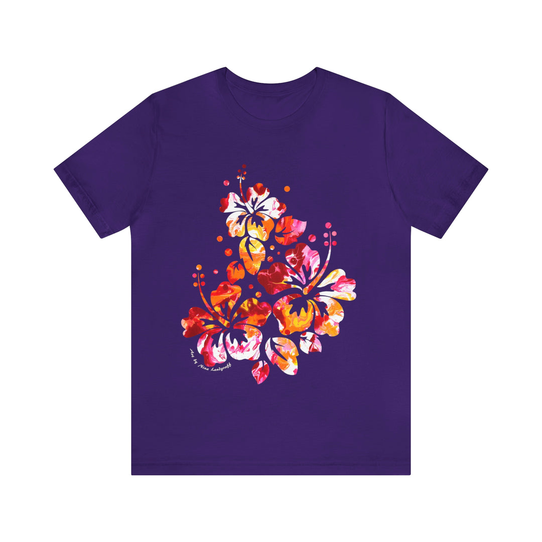 Hibiscus Flowers T-Shirt - T-Shirt - JumpingDots